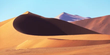 Photo art by Jean Claude Castor: dune landscape with light and shadow in Namibia