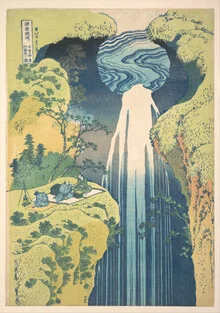 Wandbild von Art Classics: stilisierte Darstellung eines Wasserfalls in Japan