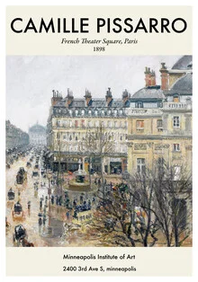 Wall art by Art Classics: illustration of Paris’ Théâtre-Français with a charming ambiance