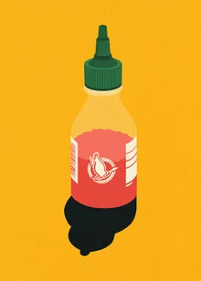 Illustration by Rosi Feist: colorful chili sauce in a minimalist design