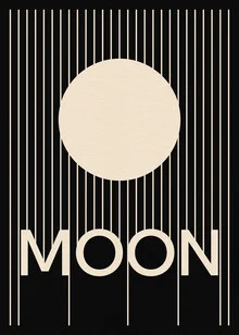Illustration by Rosi Feist: minimalist moon in soft colors