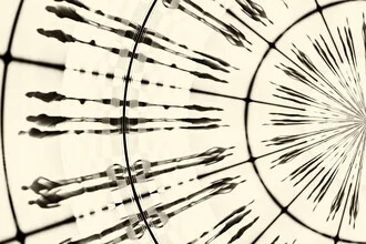 Photo art by Roswitha Schleicher-Schwarz: blurred figures in a circle