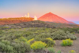 Photo art by Michael Valjak: Teide Observatory bathed in soft morning light
