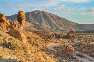 Photo art by Michael Valjak: Roque Cinchado and Teide in a serene landscape