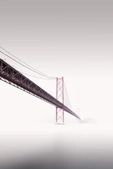 Photo art by Dennis Wehrmann: long exposure of the Ponte 25 de Abril in Lisbon