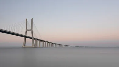 Photo art by Dennis Wehrmann: Long exposure of Ponte Vasco da Gama in Lisbon