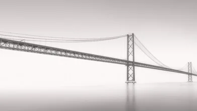 Photo art by Dennis Wehrmann: Ponte 25 de Abril on a foggy day