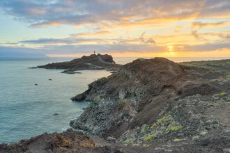 Photo art by Michael Valjak: coastal landscape with lighthouse in the Canary Islands