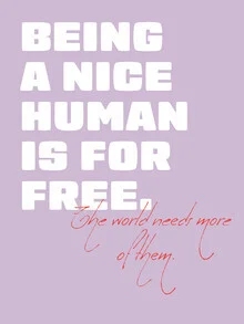 Wandbild von The Artcircle: farbenfrohe, abstrakte Illustration mit witzigem Spruch.