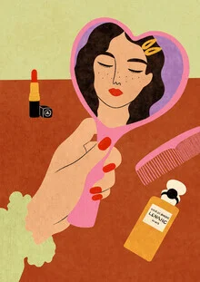 Illustration by Lemon Fee: colorful depiction of a phone with a cheerful mood.