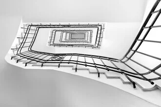 Photo art by Roswitha Schleicher-Schwarz: staircase with soft shadows