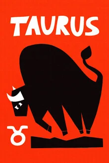 Illustration by Fox And Velvet: Taurus zodiac sign in soft colors