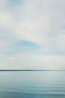 Gentle water surface of the Flensburg Fjord with soft light