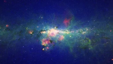 Photo art by Nasa Visions: glowing peony nebula in space