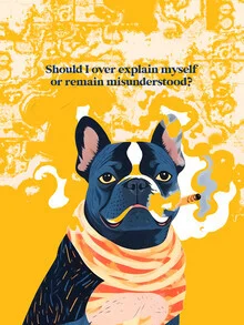 Wall art by Uma Gokhale: playful depiction of identity and humor