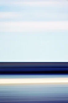 Photo art by Manuela Deigert: gentle lines on the beach under a clear sky
