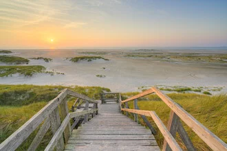 Fotokunst: Blick auf die Nordsee von der Himmelsleiter bei Norddorf auf Amrum.