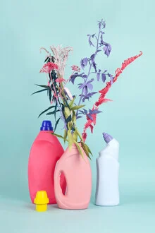 Photo art by Loulou von Glup: vibrant flowers in a playful arrangement