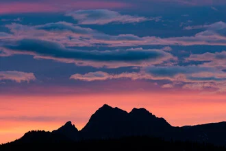 Photo art by Martin Wasilewski: Kaiser Mountains at dawn's first light