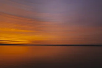 Photo art by Nadja Jacke: sunset over the Baltic Sea in a romantic atmosphere
