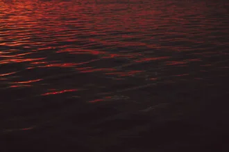 Evening mood over the Baltic Sea with gentle waves and warm colors