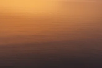 Photo art: romantic evening mood with sunset over the Baltic Sea
