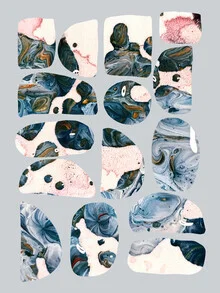Illustration by Uma Gokhale: abstract shapes in soft colors