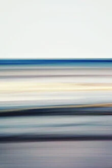 Photo art by Manuela Deigert: soft stripes in sea colors at the beach