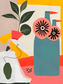 Illustration by Uma Gokhale: cheerful depiction of everyday objects in boho style