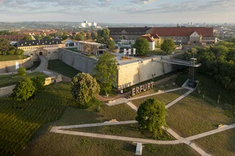 Photo art by Dennis Schmelz: Petersberg Citadel in Erfurt at sunset