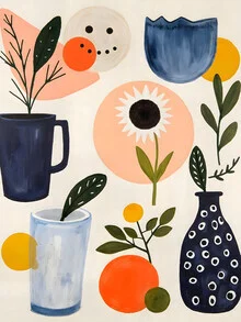 Illustration by Uma Gokhale: playful depiction of little things in vibrant colors