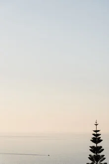 Photo art by Photolovers: boat on calm blue water under clear sky