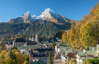 Photo art by Achim Thomae: Autumn colors in the Bavarian Alps