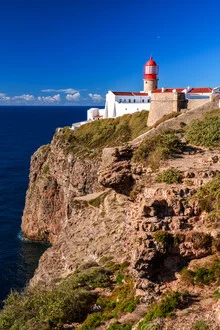 Photo art by Achim Thomae: Lighthouse on the coastline of Cabo Sao Vicente, Portugal