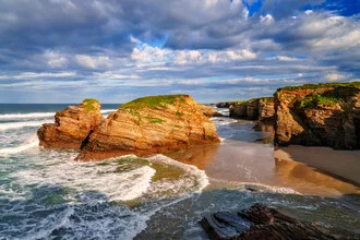 Photo art by Achim Thomae: coastal landscape with rocks and gentle waves
