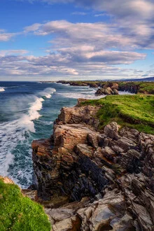 Photo art by Achim Thomae: stormy waves at the Spanish coast
