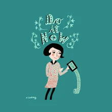 Wandbild von Constanze Guhr: inspirierende Illustration über Achtsamkeit
