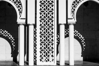 Photo art: abstract architecture in black and white from Morocco