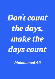 Wall art featuring an inspiring quote by Muhammad Ali, soft colors and motivational style.