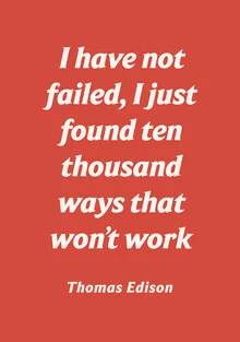 Illustration by Typo Art: inspiring quote about failure