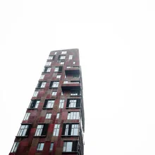 Photo art by Dennis Wehrmann: Cinemon Tower in Hamburg at sunset