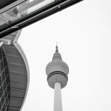 Photo art by Dennis Wehrmann: Hamburg television tower at sunset