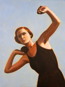 Kugelstosserin von Sarah Morrissette beim Sport im Sonnenlicht, entspannte Atmosphäre