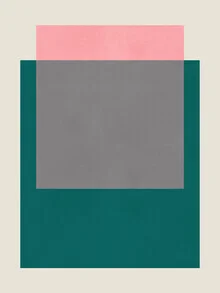 Conceptual illustration featuring overlapping rectangles in soft colors.