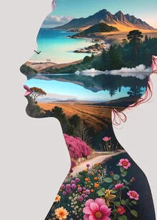 Illustration by Uma Gokhale: abstract depiction of Earth and connection to nature