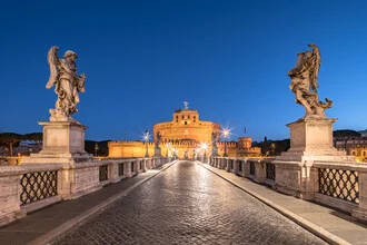Photo art by Achim Thomae: Castel Sant’Angelo in Rome at dusk
