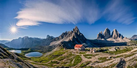 Fotokunst von Achim Thomae: Panorama der Drei Zinnen in den Dolomiten