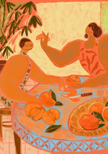 Illustration von Arty Guava: feminine Motive in warmen Farbtönen und sanften Linien