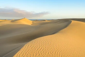 Photo art by Michael Valjak: gentle dune landscape in Gran Canaria at sunset