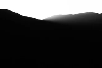 Photo art by Tal Paz-Fridman: gentle mountain silhouette at sunset